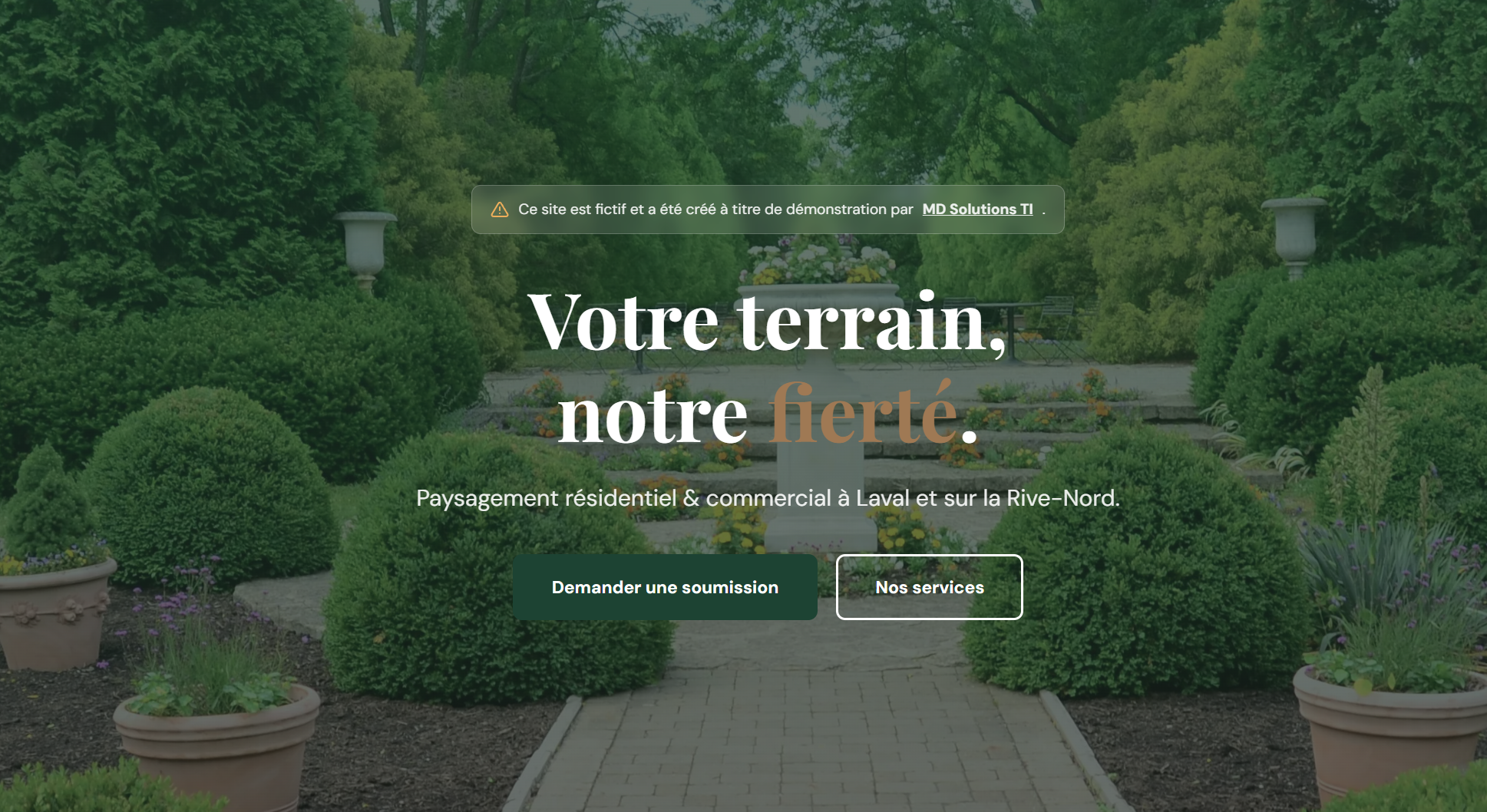 Website for contractor (Landscaper)