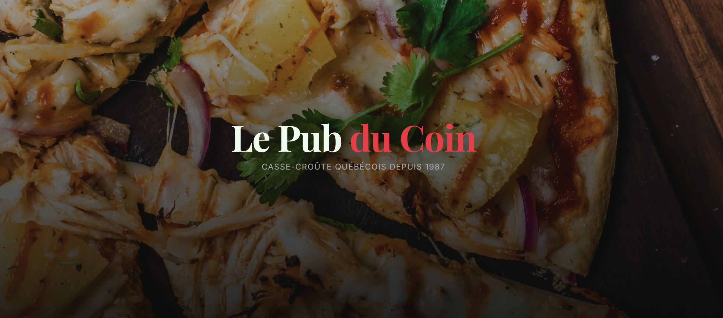 Digital menu for restaurants